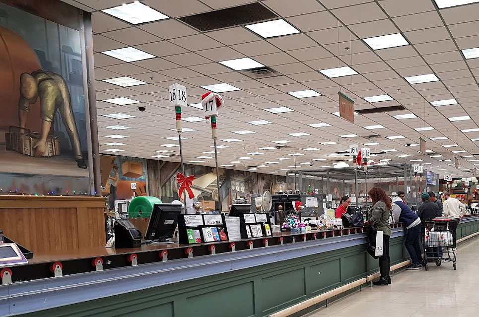 Checkout area
