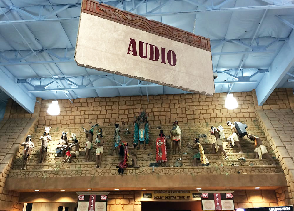 Audio section with dolls
