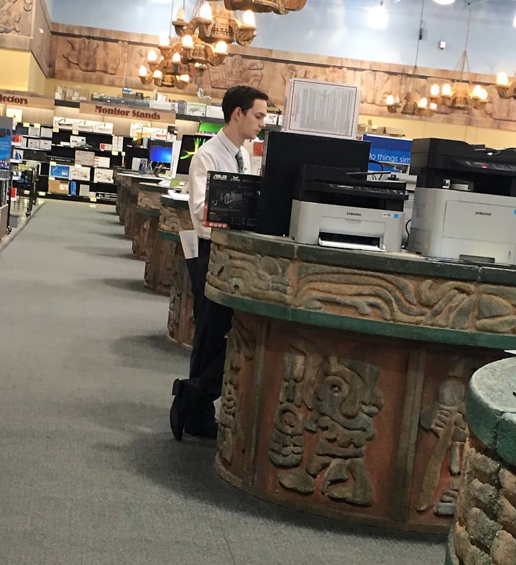 Carved tables