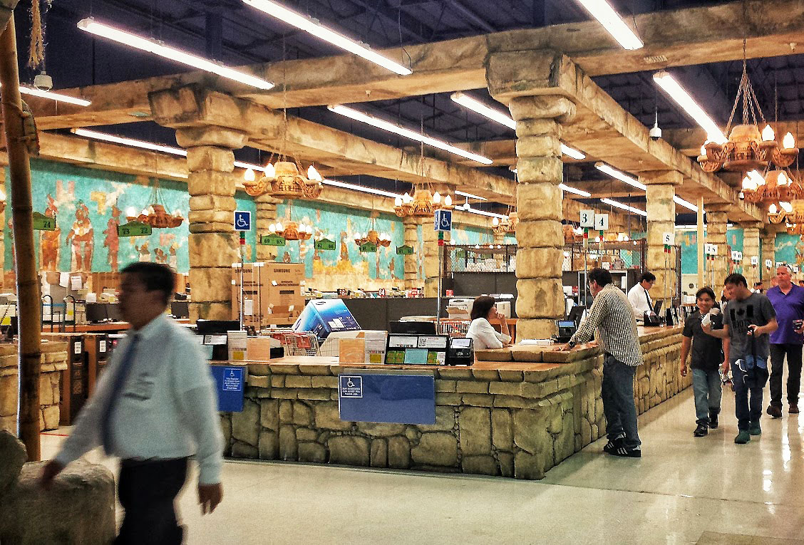 Checkout area