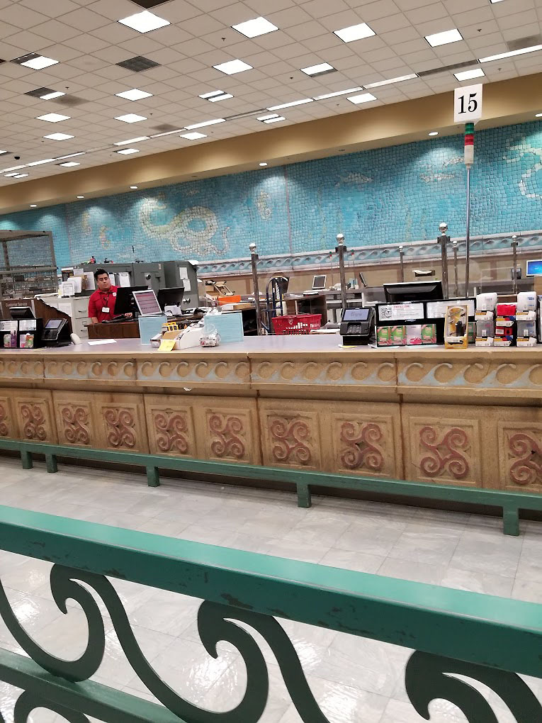 Checkout area