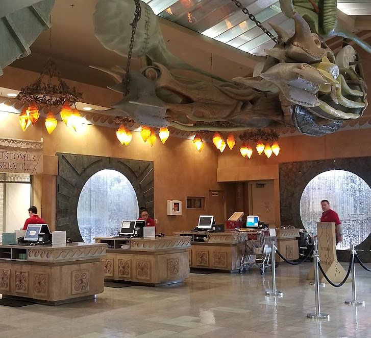 Kiosks in entrance/exit
