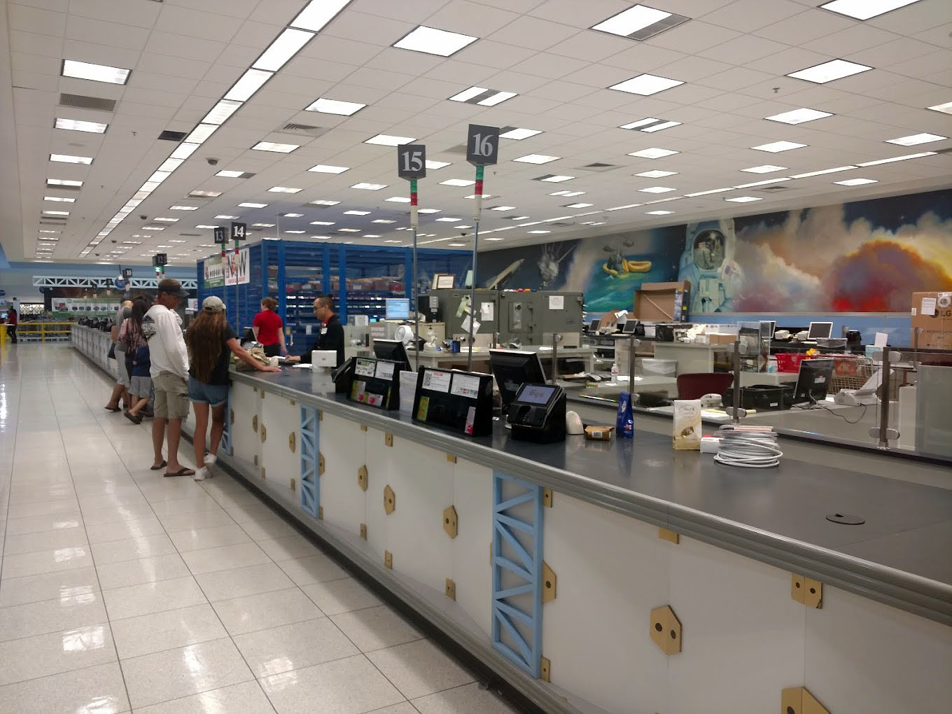 Checkout area