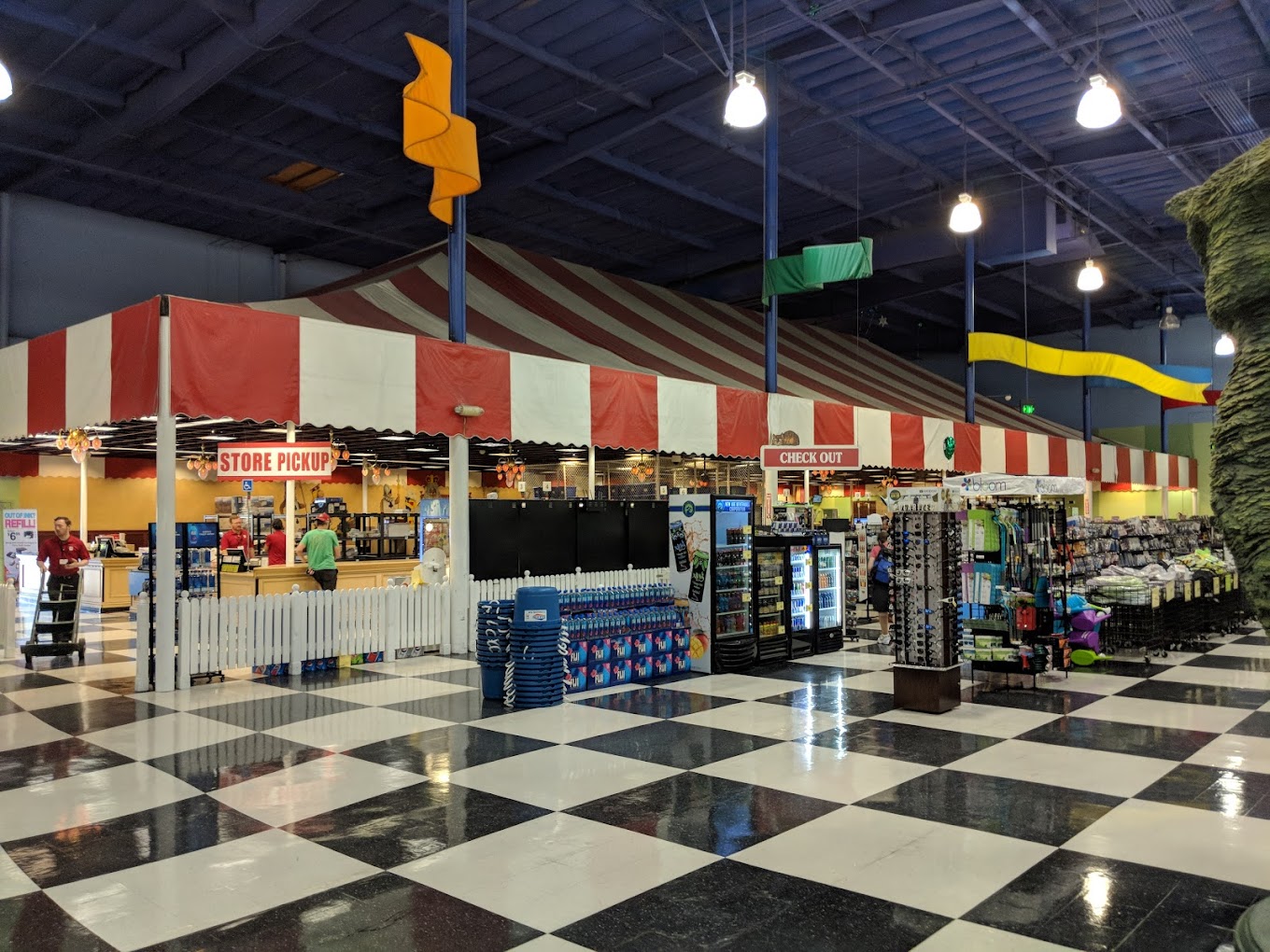 Checkout area